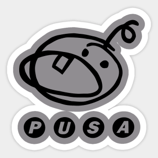 Vintage Pusa Sticker